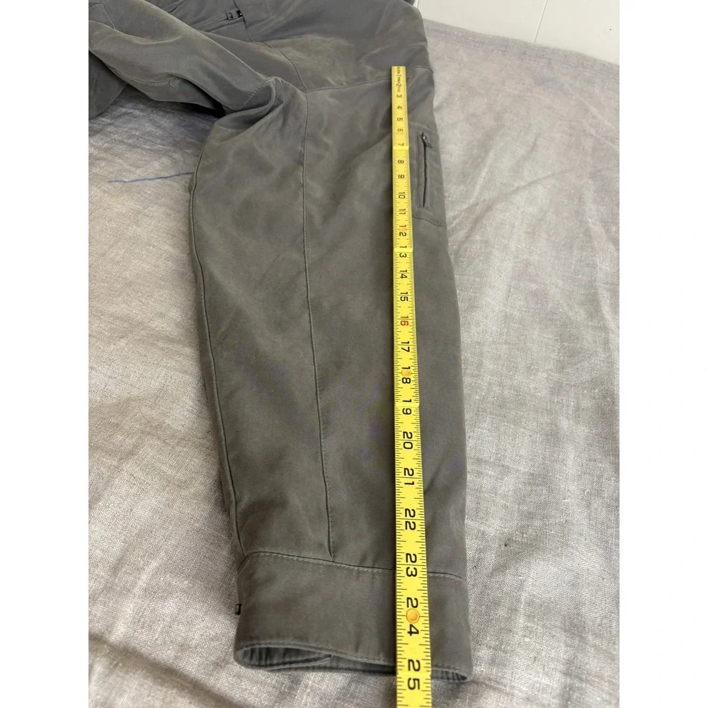 Michael Kors Mens XL Field Jacket Olive Brown Quilted Lined Packable Hood